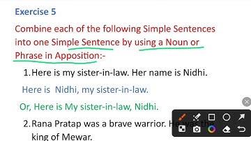 Combine each Simple Sentences into one Simple Sentence by using a Noun or Phrase in Apposition
