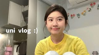 英國留學Vlog  Ual 倫敦藝術大學的一天✨、一起逛超市、小小收納還有開箱