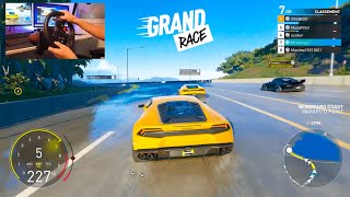 Chaotic 28 players on Grand Race the Crew Mortorfest - Logitech G29 Gameplay