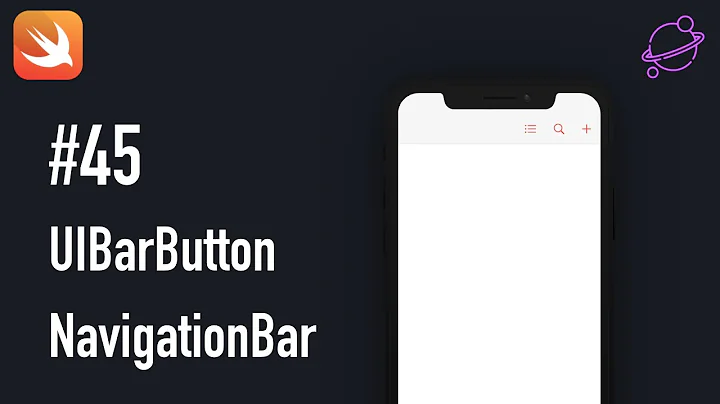 45 UIBarButton NavigationBar | SWIFT Tutorial | Learn SWIFT For Beginners | CodeWithHubbleApps |
