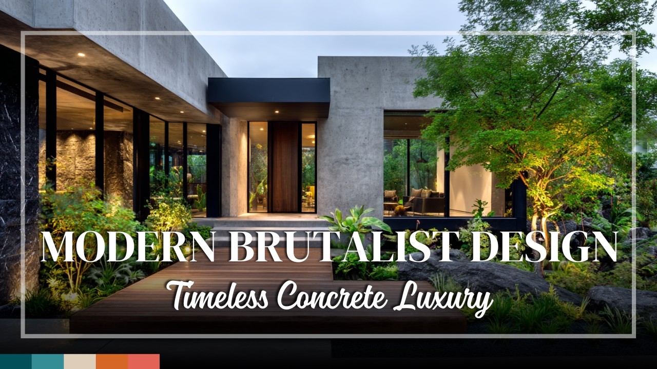Inside Modern Brutalist Homes – Sculptural Concrete Design with Refined Luxury Appeal