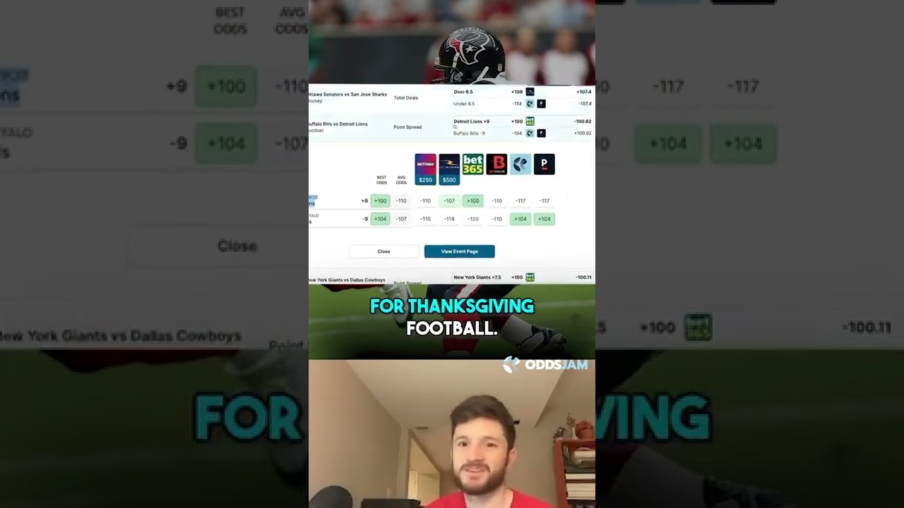 NFL ON THANKSGIVING BETS