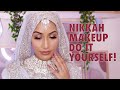 How to do your own NIKKAH MAKEUP & SAREE SETTING | Wedding Makeup Series | MODESTSTREET