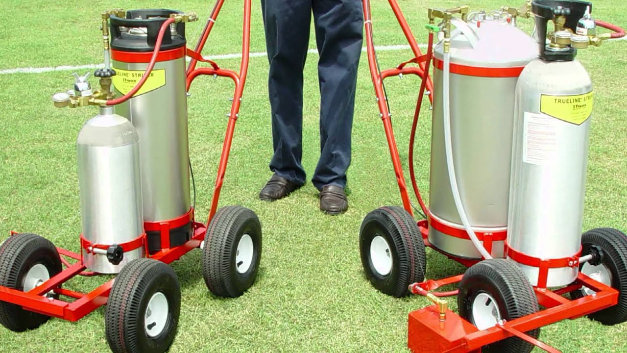 Trueline Striper Higher Pressure set up for CO2 YouTube