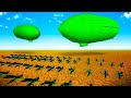 Green Army Men SUPER WEAPON Airships vs Thousands of BUGS - Home Wars - Army Men Bug Wars