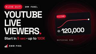 YouTube Live Stream Viewers 🔴 24/7 SMM Panel Live | SMM Ping
