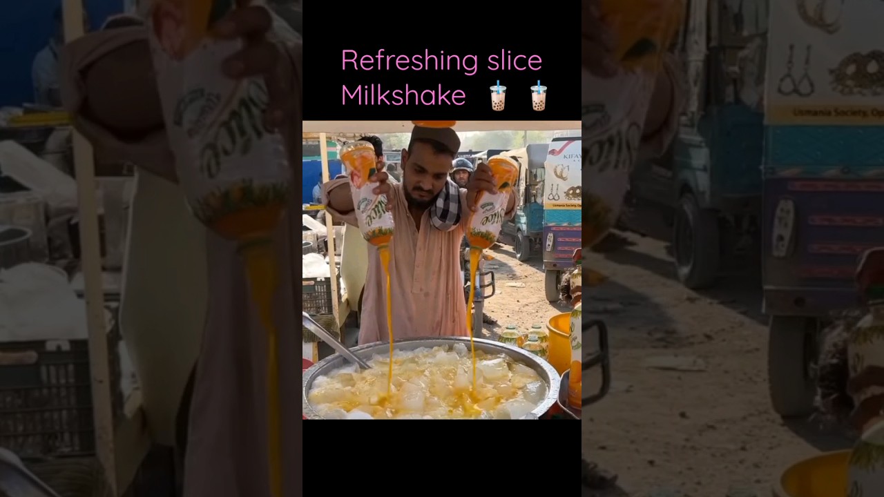 refreshing slice milkshake. 