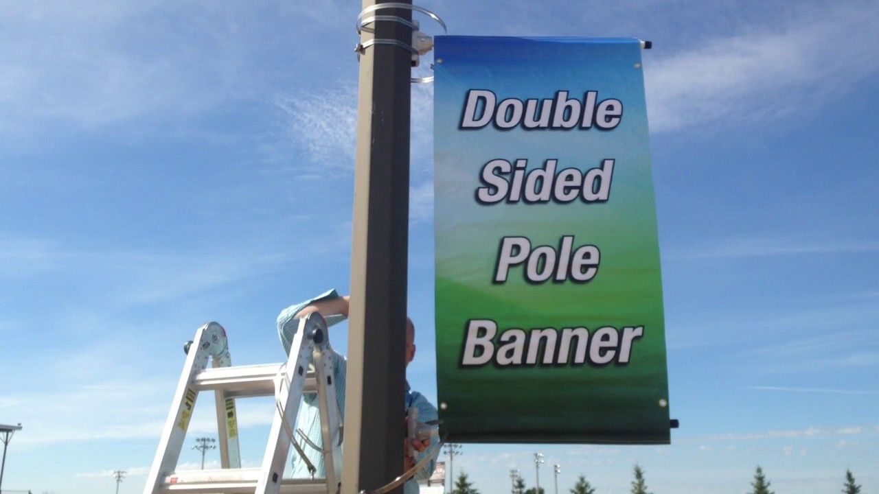 How to Install a Pole Banner - Standard Hardware | Signmax.com
