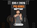 CDS-1 2026 EXAM PYQ SERIES || HOW TO PREPARE FOR CDS EXAM #cds #afcat #nda #upsc #exam #live #aiims