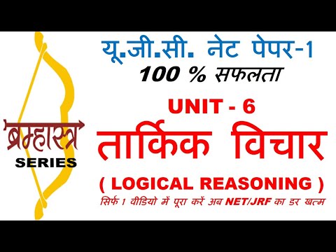 Logical Reasoning || तार्किक विचार || Bharamastra series ugc net 2020
