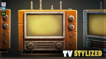 Making a Stylized TV in Autodesk Maya 2025, Zbrush, and Substance Painter
