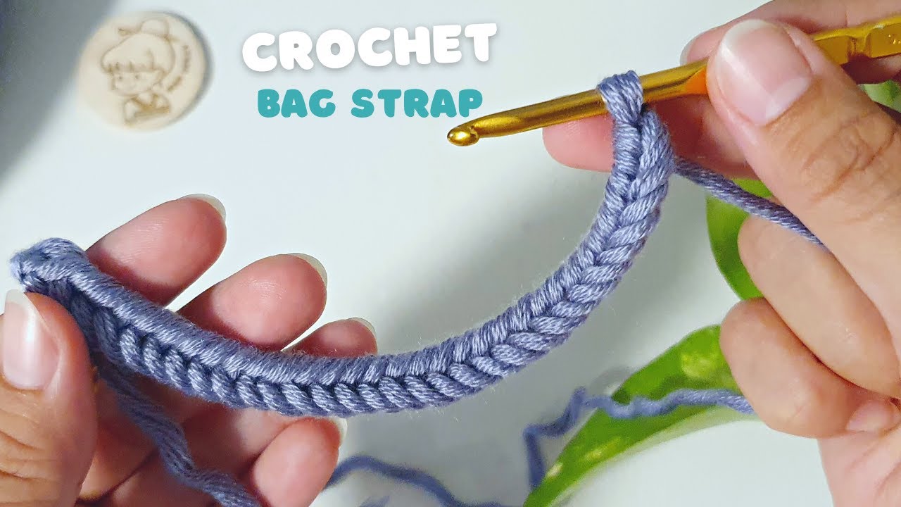 🧶Such an Easy How to Crochet Bag Strap or Crochet a Cord Step by Step