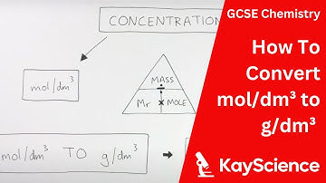 How To Convert mol/dm³ to g/dm³ - GCSE Chemistry | kayscience.com
