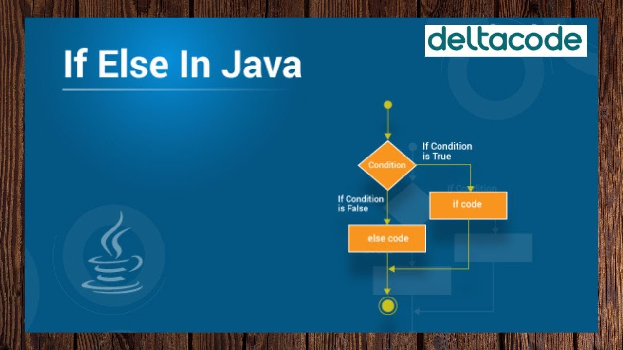 Lacture 7 If Else In Java by delta code - YouTube