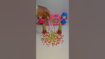 Satisfying Reverse Beads Asmr 💛🧡💛 #asmr #satisfying #reverse #beads #shorts