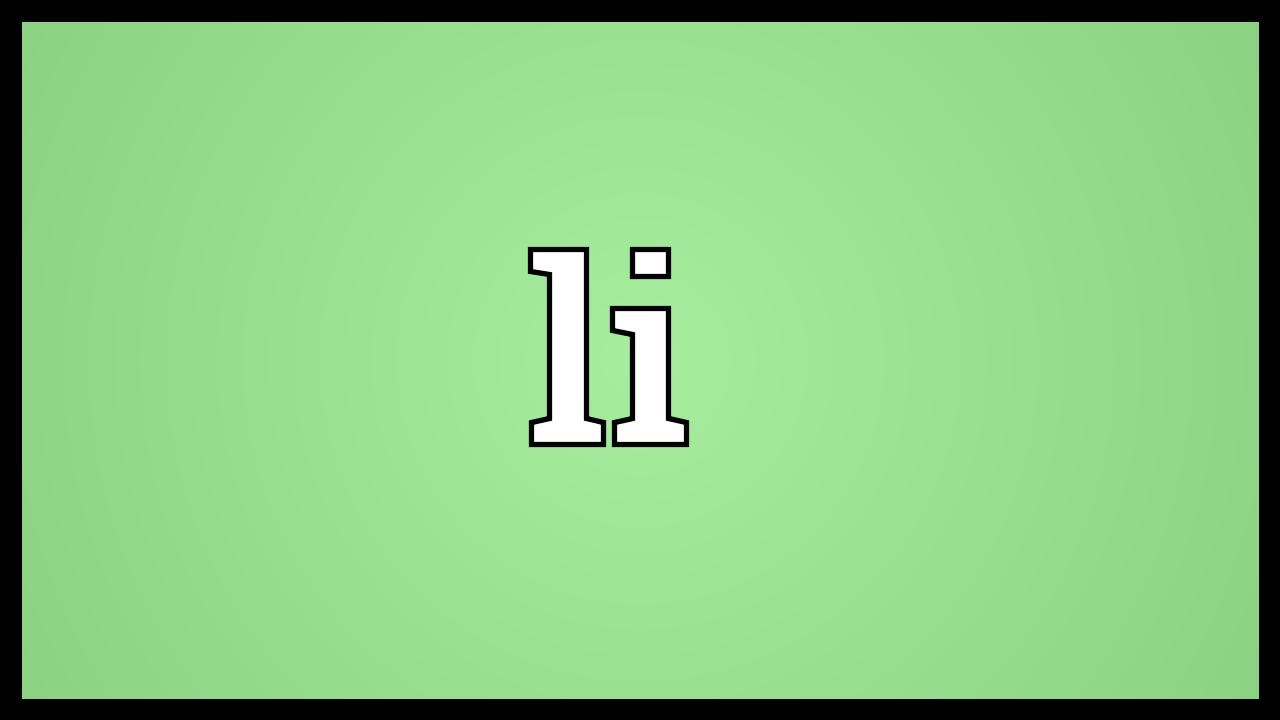 Li Meaning YouTube li-meaning-youtube