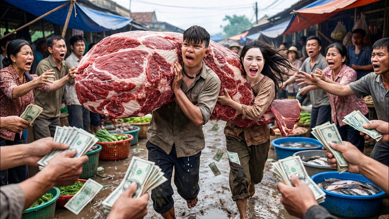 FULL VIDEO: Brave Boy Risks His Life Harvesting A5 Wagyu Beef | Processed and SOLD OUT Fast