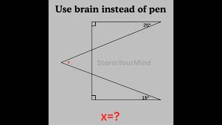Basic mathematics Triangle problem algebra tricky problem #mathteacher #mathlover #mathfun #algebra