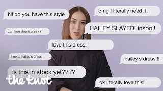 Wedding Fashion Experts React to Hailey Bieber’s Dress | Designer Dresses Deconstructed #shorts