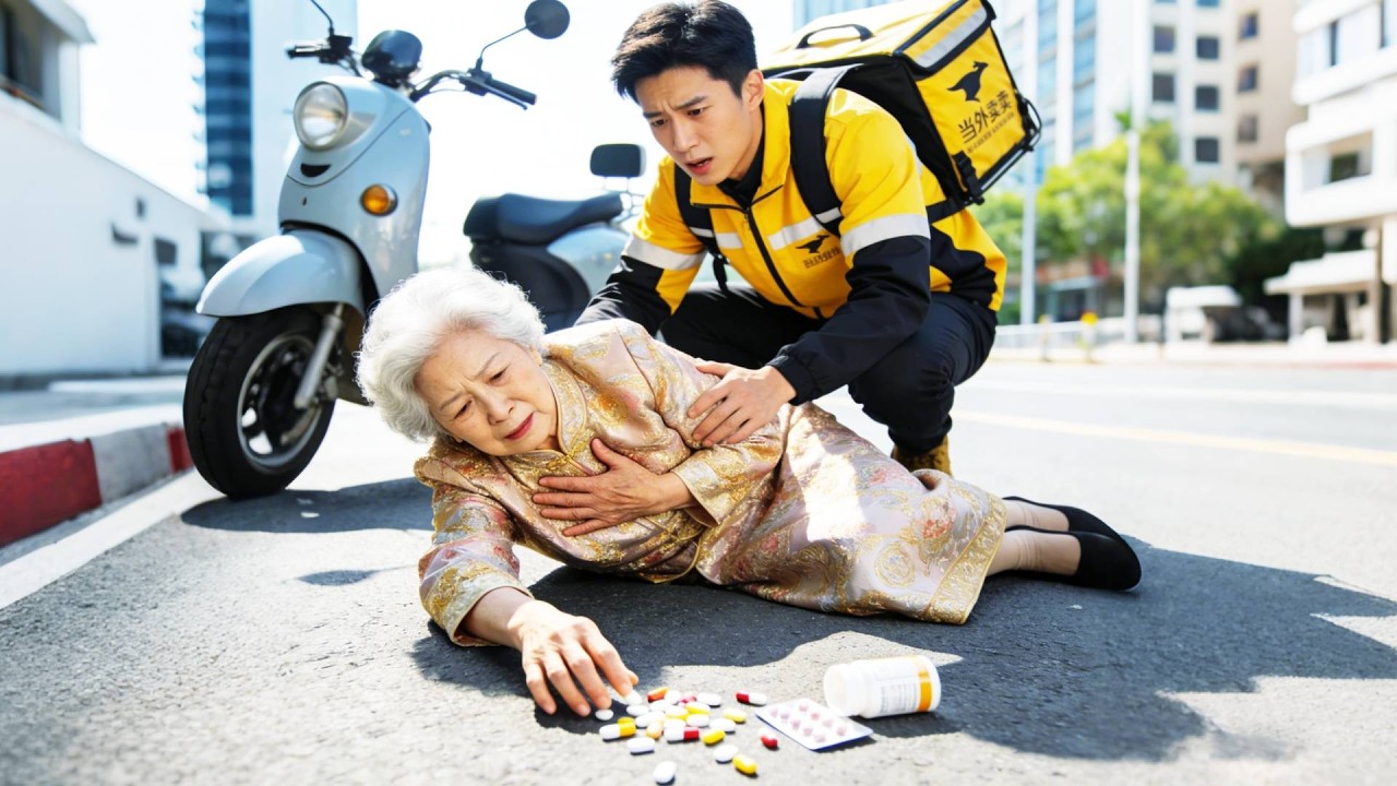 送外賣的男人救下一個心臟病發作的老太太，誰料她竟是首富，男人人生從此逆襲！#短劇 #短劇全集 #drama #逆襲 #情感 #都市