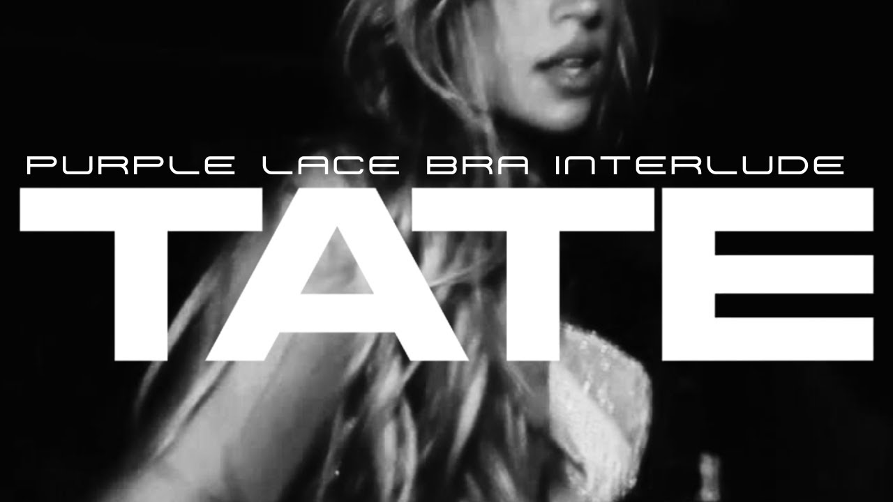 PURPLE LACE BRA MISS POSESSIVE WORLD TOUR VISUALS - TATE MCRAE