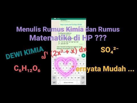 Video: Kapan dan di mana subskrip digunakan saat menulis rumus kimia?