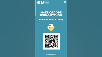 How to make QRcode using Python (4-lines only)