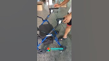 Amazon Hotsale Four Wheel Rollator with Fold Up Removable Back Support  rollator aftrekbaar 2021