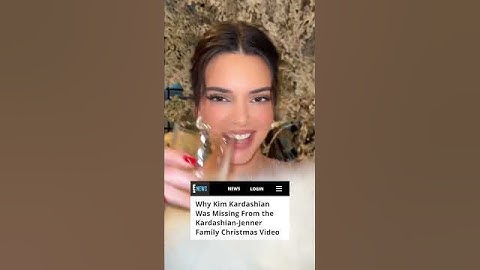 Thumbnail of Santa, tell E! why #KimKardashian was missing from her family's Christmas video. 👀 #shorts