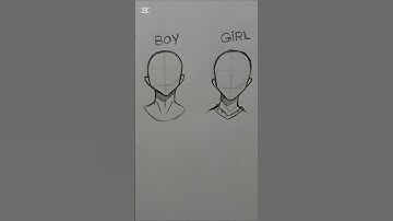 How To Draw Head - boy and girl #drawing #tutorial #howtodraw #art #headdrawing