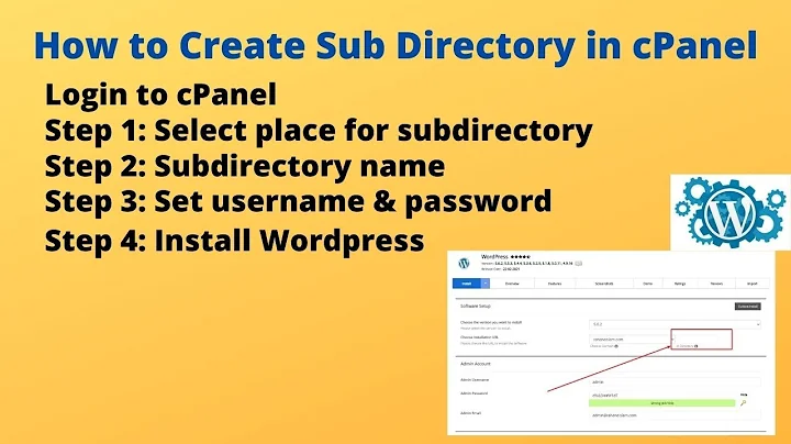 Create Sub Directory in cPanel