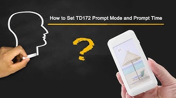 How to Change TD172 Paging System Prompt Mode and Prompt Time