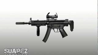 MP5 3D Model - Turn around