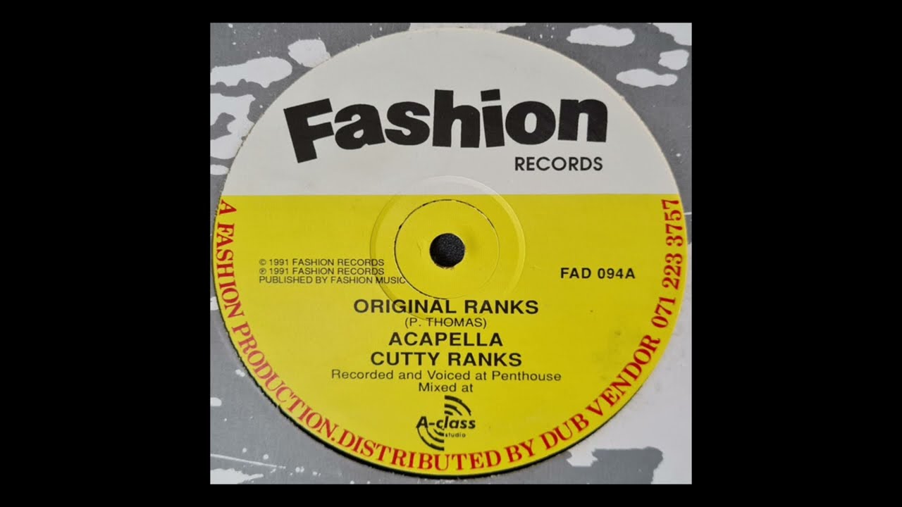 Cutty Ranks - Original Ranks (Acapella)