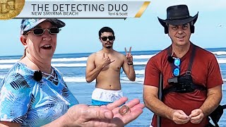 Got Photo Bombed Metal Detecting New Smyrna Beach Florida | The Detecting Duo