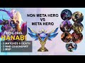 NON-META HANABI VS META HERO - MCL - 3 MATCHES 3 MVP - 0 DEATH - 3 LEGENDARY - TOP GLOBAL HANABI -