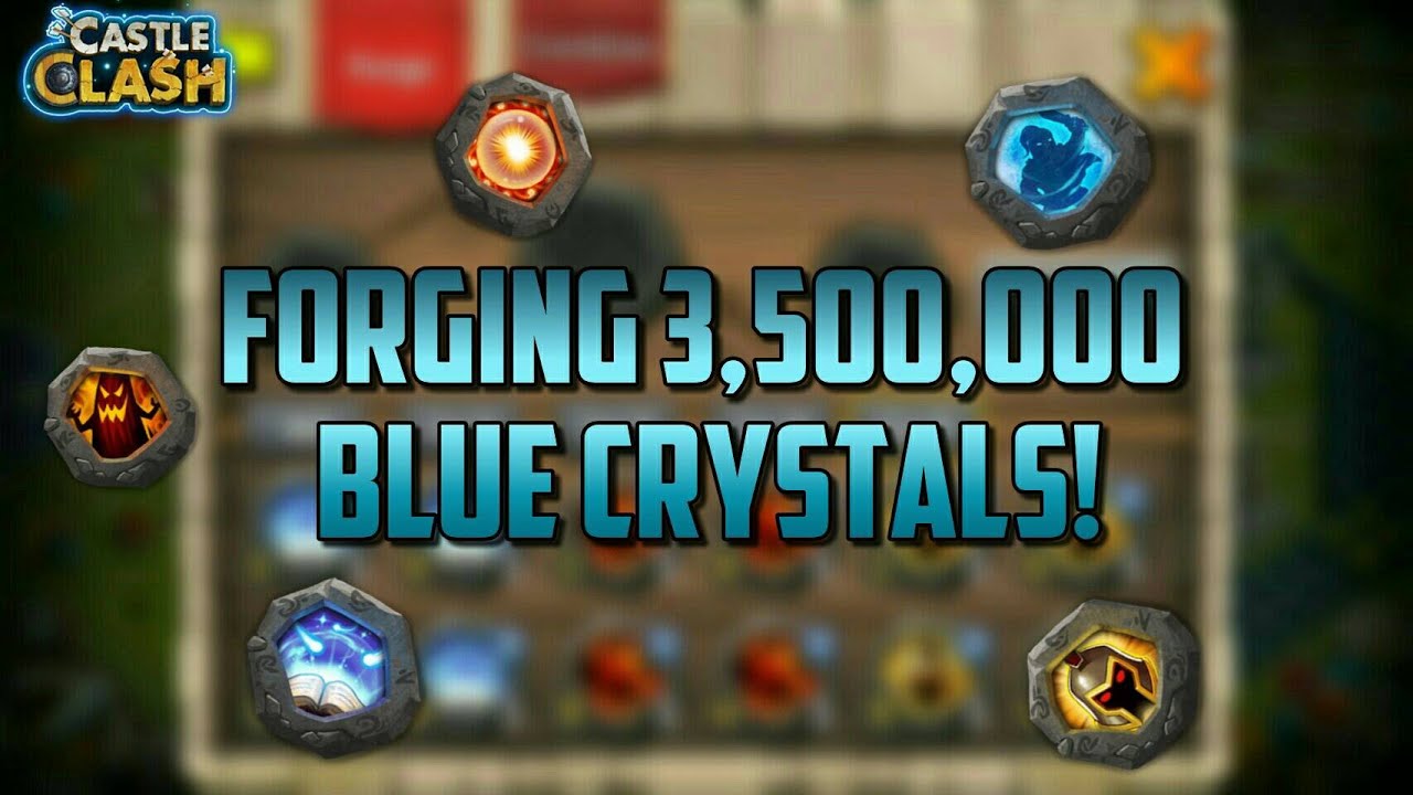 3,500,000 Blue Crystals!! Castle Clash YouTube