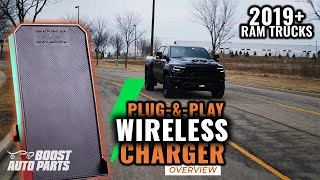 Player Profile Wireless Phone Charger For 2019-2026 Dodge Ram Trucks | The Best Charger with Easy Integration!