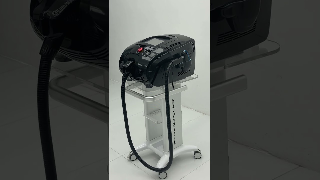 portable 808nm diode laser hair removal machine - YouTube