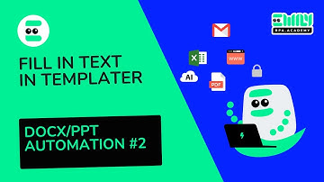 How to fill in text in TEMPLATER ? DOCX/PPT Automation #2 ｜ EMILY.RPA Academy #AI #SOFTWARE