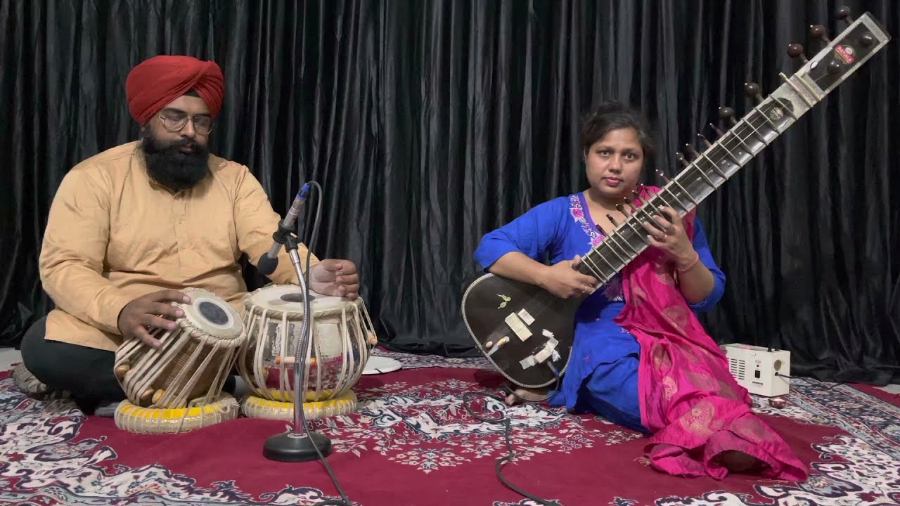 Sitar and Tabla Prof Vanita and Rajvinder Singh Raag Charukeshi Drut Teentaal