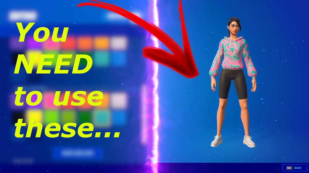 Color Crush BEST skin combos Fortnite TIE DYE SET YouTube