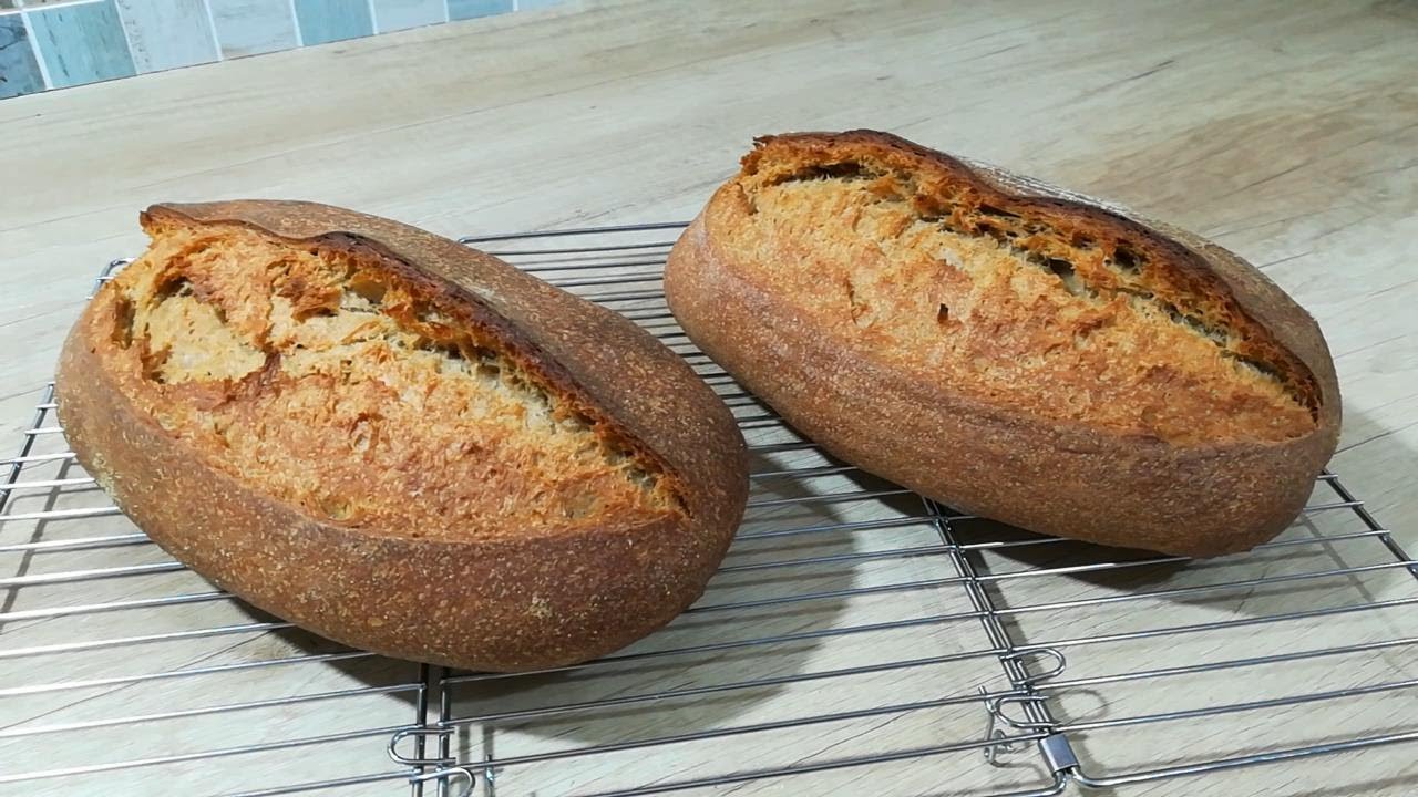 Pan de espelta integral, fermentación en frio.