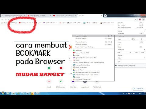 Video: Bagaimana cara menambahkan bookmark di opera?