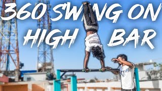 Famous Gymnastics Giant Tutorial in HINDI | 360 Swing on High Bar Tutorial Profile