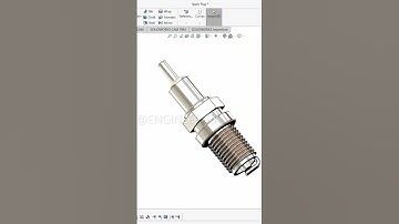 Spark Plug 3D MODEL SOLIDWORKS design #cad #3dmodeling #solidworks #3dcad #viral #mechanical #design