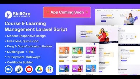 How to null SkillGro - Course & Learning Management System Laravel Script (LMS)