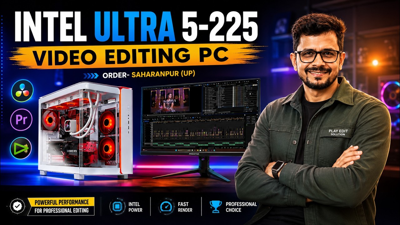 Intel Core Ultra 5 225 PC Build🔥| 15th Gen Intel for Editors & Creators ...