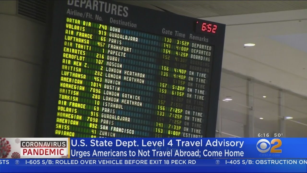 us state department issues travel warning