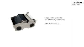 Fargo 44202 Standard Black Ribbon 1000 Prints R FG 44202